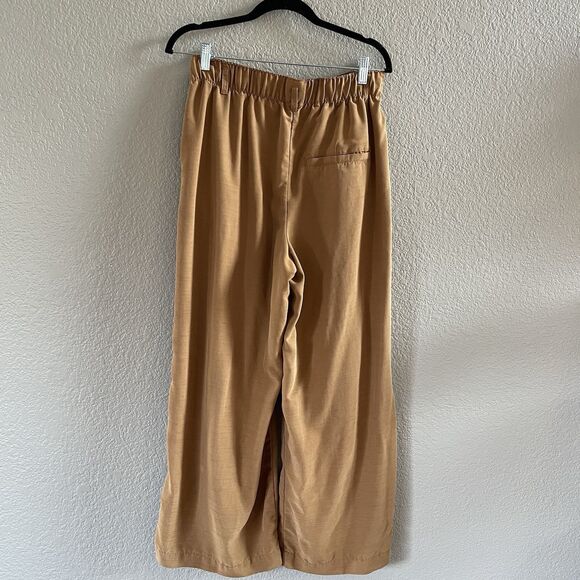 Free People Nothin to Say Pleated Pant Womens Small Gold Brown Wide  Lagenlook - Picture 10 of 16